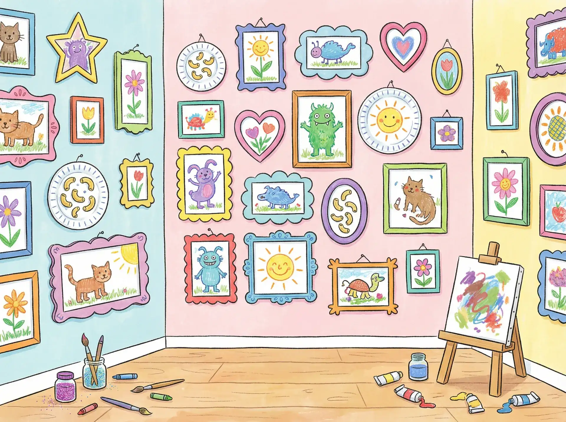 小朋友的彩色画作 - bt搜索引擎 创意展示